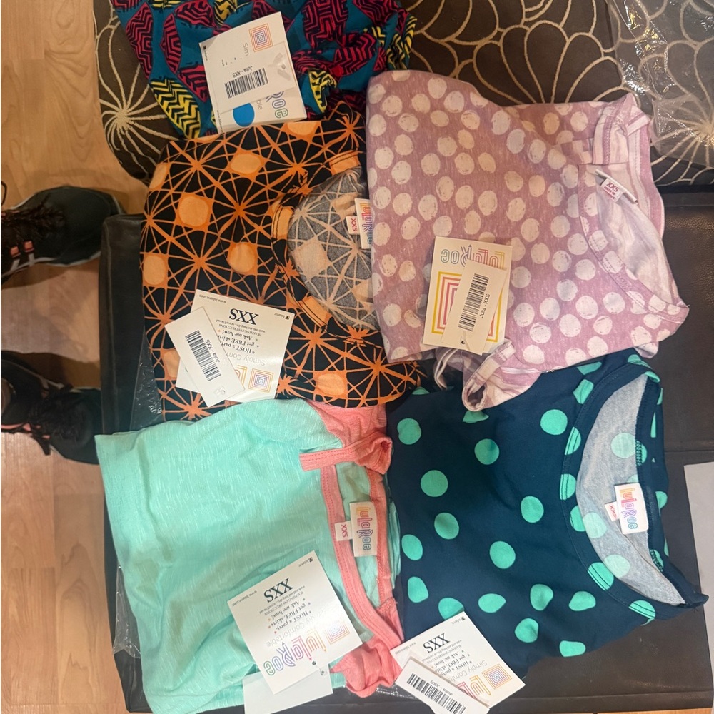 Colorful Patterned LuLaRoe Julia Dresses XXS NWT